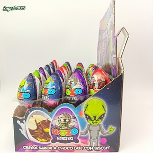 Halloween <strong>Monster</strong> for Egg Alien &amp; Mummy Theme Sweet Chocolate Solid Biscuit &amp; Toy Bulk Supply - Product Image 2