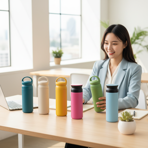 แก้วกาแฟสแตนเลสเก็บความร้อนสองชั้นขนาด 350 มล. 500 มล. ยี่ห้อ <span class=keywords><strong>Day</strong></span> off, แก้วกาแฟแบบพกพา Kintos พร้อมฝาปิด - Product Image 3