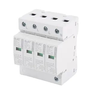 QJC 4 p 4 pôles 4 pôles parafoudre parafoudre SPD 385VAC 20kA 40kA solaire ac parafoudre protection dispositifs de protection contre les surtensions