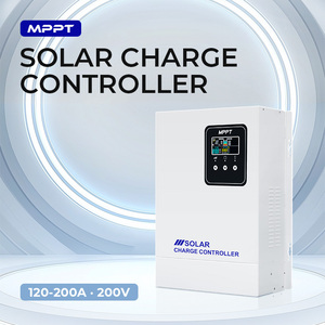 Kungf <span class=keywords><strong>Solar</strong></span> 120A-200A Auto MPPT controlador de carga <span class=keywords><strong>Solar</strong></span> 12V/24V/36V/48V pantalla LCD 200V controlador de iluminación para sistema doméstico - Product Image 2