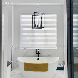 <span class=keywords><strong>Tende</strong></span> a Rullo Zebra Manuali di Alta Qualità, Doppio Strato Giorno/Notte, <span class=keywords><strong>Tende</strong></span> Oscuranti per Finestre del Bagno, <span class=keywords><strong>Bianche</strong></span> - Product Image 2
