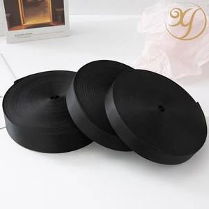 <span class=keywords><strong>2025</strong></span> nóng bán rộng 25mm Cổ Phiếu Polyester Vải Polyester phẳng Polyester đen vải - Product Image 5