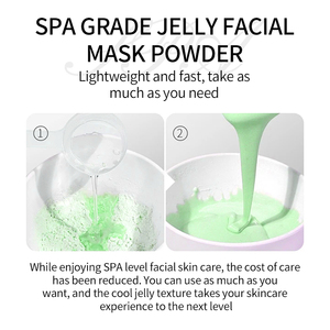 Masque facial en gelée de poudre de rose, masque fonctionnel de nettoyage en profondeur pour salon de beauté, marque privée - Product Image 3