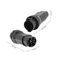 Adaptateur GDON J1772 vers GB/T 32A 250V AC, convertisseur de charge pour véhicules électriques, SAE Type 1 vers norme chinoise GBT pour borne de recharge domestique EVSE