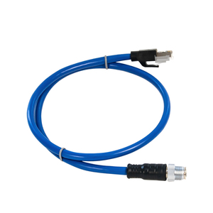 Câble Ethernet M12 X-Coded 8 pôles vers <span class=keywords><strong>RJ45</strong></span> pour applications industrielles, Cat5e, cuivre pur, SFTP blindé, <span class=keywords><strong>10</strong></span> <span class=keywords><strong>Gbps</strong></span> – Vente Flash - Product Image 1