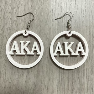 Boucles d'oreilles en <span class=keywords><strong>bois</strong></span> rose et vert, découpées <span class=keywords><strong>au</strong></span> laser, design créatif et simple, pour la vie de sororité, pour femme élégante, vente en gros - Product Image 5