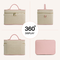 COSSNI Nouvelle Trousse de Maquillage Tendance en Toile de Haute Qualité avec Bandoulière pour Voyage