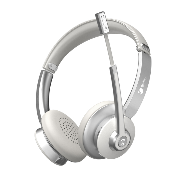 Classic Headphone with ENC Function Call Center Office Adjustable Headband Wireless Headset