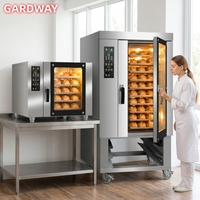 Four à convection électrique de comptoir américain d'occasion, double ventilateur, gaz 90 litres 120L, 12/10 étagères, 4 plateaux, GPL, pour la cuisson