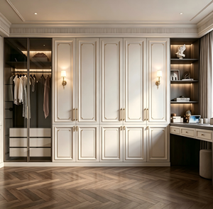 Armoires sur mesure haut de gamme, Ensemble de meubles de chambre de luxe, Meubles de chambre de luxe, Vestiaire de villa sur mesure - Product Image 3