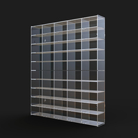 Support d'affichage en acrylique pour modèles de voitures miniatures à l'échelle 1/18, 1/24, 1/64, assemblé sur mesure, pliable, anti-poussière, avec éclairage LED