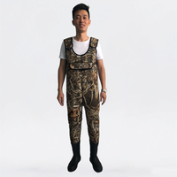 DIVESTAR OEM Pakaian Selam Anti Air Bahan Nylon Camo untuk Berburu & Memancing, Dilengkapi Neoprena 5mm Jahitan GBS Taped MAX 4