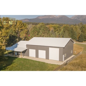 Chi Phí Hiệu Quả Prefab Kết Cấu Thép Cực Barn Gia Cầm Nhà Kho Động Vật Cho Gia Cầm Trang Trại Kho Xách Tay Hội Thảo Các Tòa Nhà Trung Quốc - Product Image 5