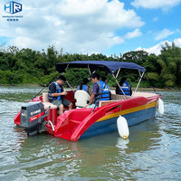 Bateau HDPE écologique de luxe 6M-10 personnes capacité conception anti-vague pour le tourisme et la pêche