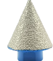 M14 Diamante Soldadura Apertura Agujero Cono Chaflán Brocas Cónicas Chaflán Brocas Diamante Chaflán Brocas