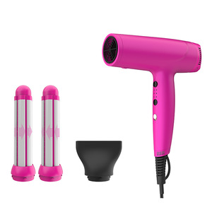 High-Speed Hair Dryer With Negative Ion Function 220V Electric Household Hair Dryer Single Diffuser Nozzle Pink - Product Image 1