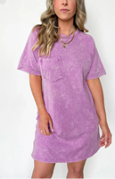 Fabrication sur mesure T-shirt pour femmes robe T-shirt long d'été délavé à l'acide pour femmes
