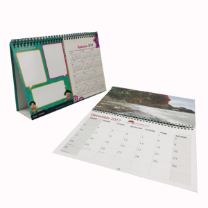 Calendario de escritorio personalizado promocional, papel espiral de pared, OEM - Product Image 2
