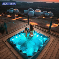 Jets de massage bain chaud, jacuzzi d'extérieur, luxe, pour spa, piscine familiale, pour 4 personnes