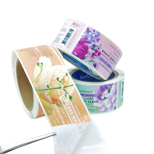 Glossy không thấm nước mỹ phẩm dính nhãn đông lạnh keo nhãn hiệu riêng nhãn dán chai bao bì Vinyl cuộn nhãn dán nhãn - Product Image 2