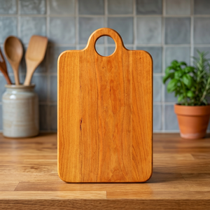 Planche à découper rectangulaire en bois d'acacia naturel de haute qualité, faite à la main, écologique, passe au lave-vaisselle, épaisseur 2 cm, BS - Product Image 1