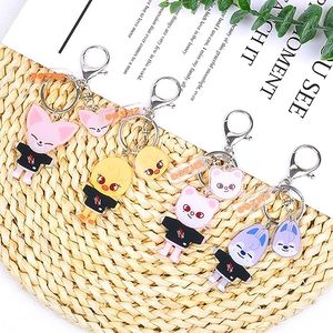 Llavero de Plástico con Dibujos Animados de KPOP <span class=keywords><strong>Stray</strong></span> Kids SKZ, Llavero Acrílico con Foto Digital Impresa con Protección UV, Tipo de Metal de Acero Inoxidable para Llaves - Product Image 6