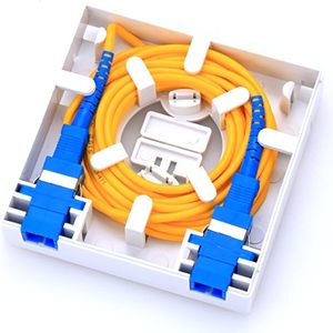 2 lõi ATB sợi quang truy cập Hộp thiết bị đầu cuối cho FTTH với SC màn trập adapter và SC UPC Pigtail sợi quang faceplate - Product Image 1