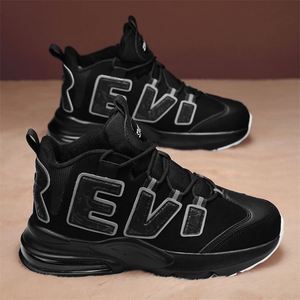 Chaussures de skate montantes pour hommes de haute qualité avec semelles épaisses, fermeture à enfiler, talons hauts, design confortable et respirant - Product Image 2