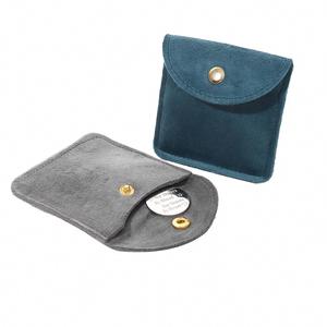 Sacs à boutonnière en velours de soie double face, recyclables et personnalisables, pour bijoux, montres, lunettes, pierres précieuses, colliers, bagues - Product Image 4