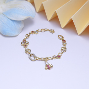 JW Jewelry - Joyería Fina de Oro Amarillo Macizo de 18 Quilates con Diamantes Naturales, Collar y Pulsera 2 en 1, Joyería de Lujo para Mujer, Regalo de Boda - Product Image 5