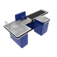 Comptoir de caisse électrique automatique Highbright HBE-CC pour supermarché, épicerie, magasin, avec bande transporteuse