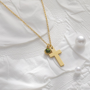 Collar <span class=keywords><strong>de</strong></span> Cruz Religiosa <span class=keywords><strong>de</strong></span> Acero Inoxidable a la Moda con Colgante <span class=keywords><strong>de</strong></span> Piedra <span class=keywords><strong>de</strong></span> Nacimiento <span class=keywords><strong>de</strong></span> 12 Meses, <span class=keywords><strong>Regalo</strong></span> Cristiano <span class=keywords><strong>de</strong></span> Cumpleaños - Product Image 6