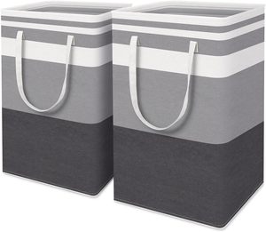 Large Freestanding Waterproof Collapsible Laundry <strong>Hamper</strong> with Extended Handles Tall Clothes Toys Dorm <strong>Family</strong> Home Basket - Product Image 1