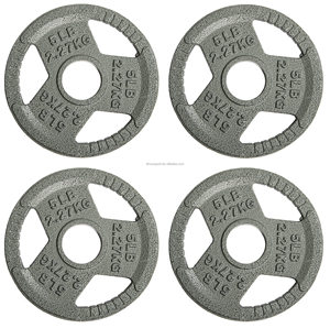 Discos de <span class=keywords><strong>Pesas</strong></span> de Hierro Fundido de Tres Orificios con Pintura Esmaltada para Entrenamiento de Fuerza en Casa o Comercial - Product Image 3