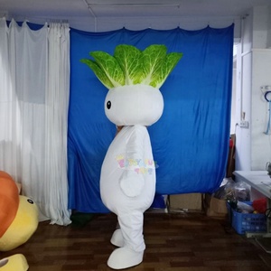 Costume de mascotte de chou <span class=keywords><strong>chinois</strong></span> pour adultes, fabrication sur mesure, costumes de mascotte de légumes utilisés pour les fêtes - Product Image 2