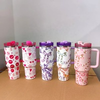 Tasse de voyage isotherme à double paroi personnalisée H2.0 Adventure, en acier inoxydable, 30 oz et 40 oz, avec poignée