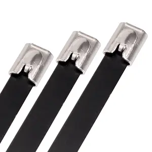 Stainless Steel Epoxy Coated Cable Ties supplier 4.6*300mm
