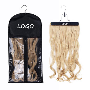 Custom Logo Wig Bag Hanger Colourful Wig Hair Storage Bag with Hangers