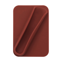 Support autocollant portable en silicone pour gloss à lèvres, en forme de rouge à lèvres, à fixer à l'arrière