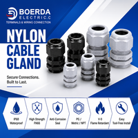 Raccord de protection de câble flexible PG16, Presse-étoupe en Nylon66, Serre-câble personnalisé, Respectueux de l'environnement, IP68, -40~120°C
