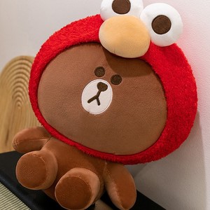 Peluche Super Morbido Koni Coniglio Orso Bruno, Orsetto con Occhi Grandi, Mostro Trasformabile in Coniglietto, Regalo di Compleanno - Product Image 3