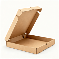 Scatola per Pizza in Cartone Ondulato Ecologica OEM, Laminazione Opaca, Bronzatura, Rinforzata, Misure Personalizzate 27*27*4.5cm