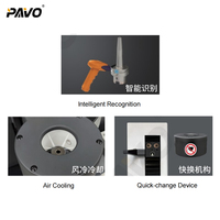 Machine de rétrécissement électromagnétique intelligente PAVO à refroidissement par air, contrôle par écran tactile LED pour porte-outil CNC BT40 BT50 pour fraisage