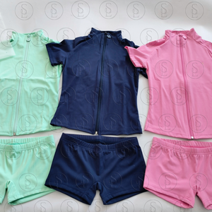 Nouveaux ensembles de basiques de fitness Body Basics : Combinaisons en nylon avec fermeture éclair personnalisée, colorées, pour femme, style Lougewear - Product Image 4