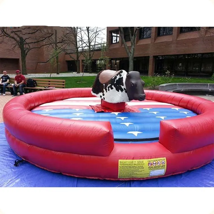 Comercial mecánico inflable Rodeo Bull Riding rGame inflable Bull Ride Machine para la venta