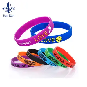 Pulsera de silicona impresa personalizada <span class=keywords><strong>para</strong></span> hombres y mujeres pulsera de Amistad deportiva pulsera de goma personalizada pulsera de moda de recuerdo - Product Image 3