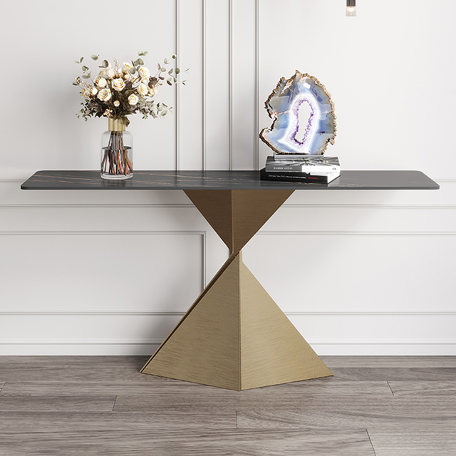 Durable Midcentury Iron Console Table Eco-Friendly Modern Design Apartment Bedroom Living Room Dining Office Hospital Hotel