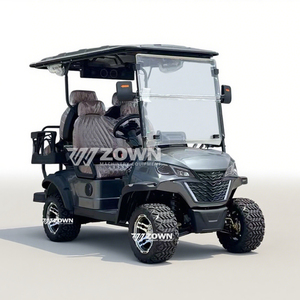 Vehículo de Golf Plegable de Alta Resistencia para Turismo con Cortinas Laterales, Amortiguadores y Chasis Reforzado para Transporte de Visitantes en Clubes y Estancias - Product Image 1