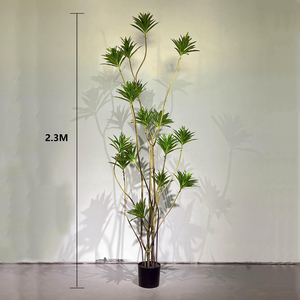 Factory <strong>Sale</strong> UV Resistant Faked Plastic Green Leaves Tropical <strong>Yucca</strong> Tree Real Touch Artificial Green <strong>Plant</strong> - Product Image 5