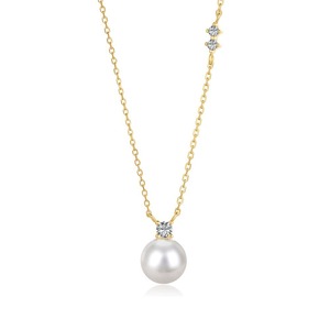 Mới S925 Sterling Bạc vòng cổ, mặt dây chuyền ngọc trai tinh tế, nhỏ và sang trọng, cảm giác cao Chuỗi cổ áo, đồ trang sức đám cưới - Product Image 2